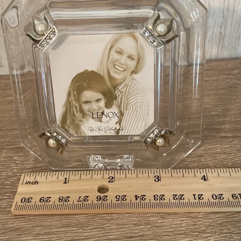 Lenox Faux Diamonds and Pearls Crystal Picture Frame